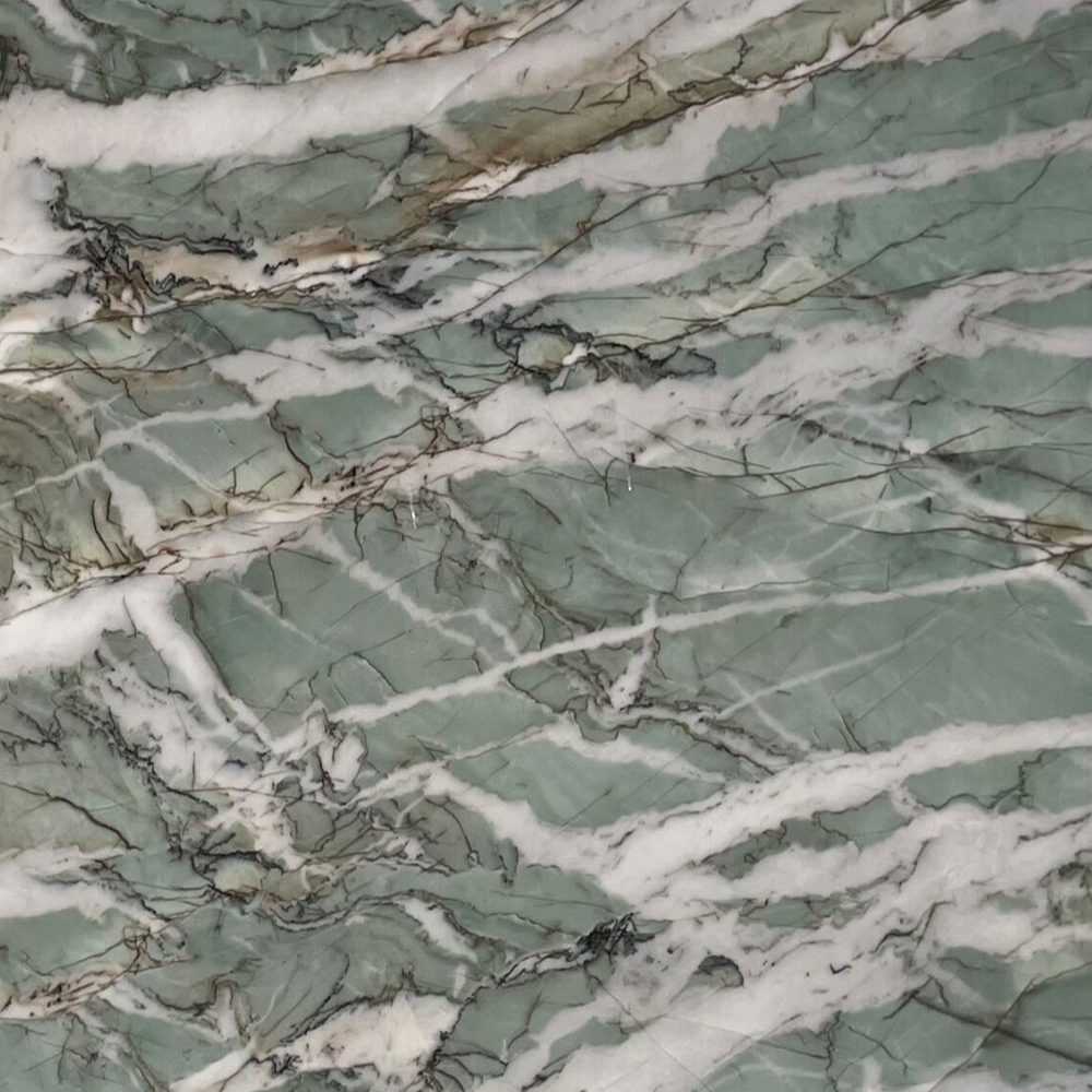 Table top with white granite and black